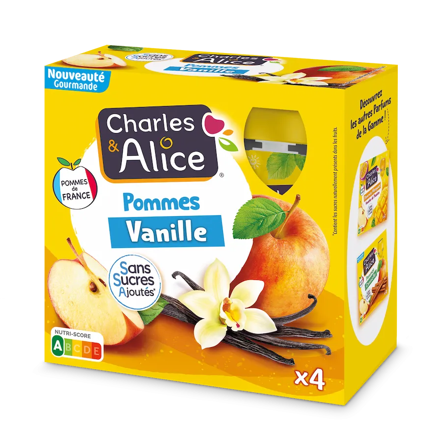 Charles et Alice - Gourdes - Pommes Vanille